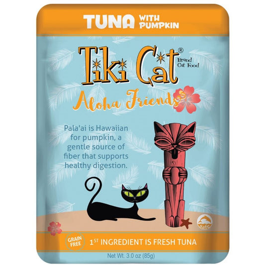 Tiki Cat Aloha Friends Grain Free Tuna with Pumpkin Cat Food Pouches