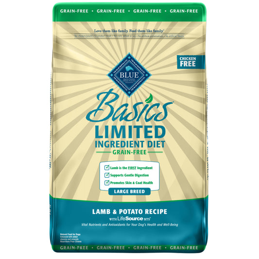 Blue Buffalo Basics Grain Free Large Breed Adult Lamb and Potato Recipe Dry Dog Food