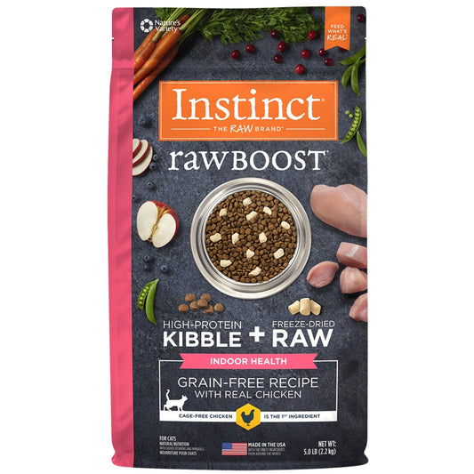 Instinct Raw Boost Indoor Health Grain Free Recipe with Real Chicken Natural Dry Cat Food