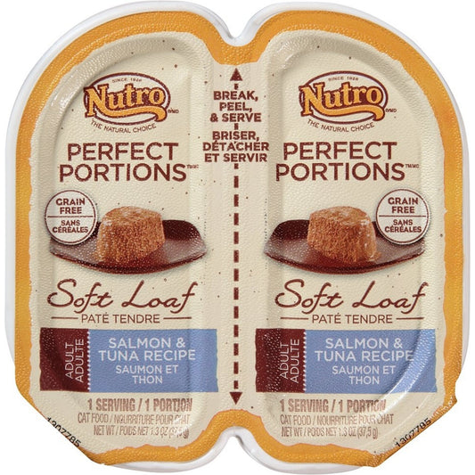 Nutro Perfect Portions Grain-Free Salmon & Tuna Recipe Cat Food Trays