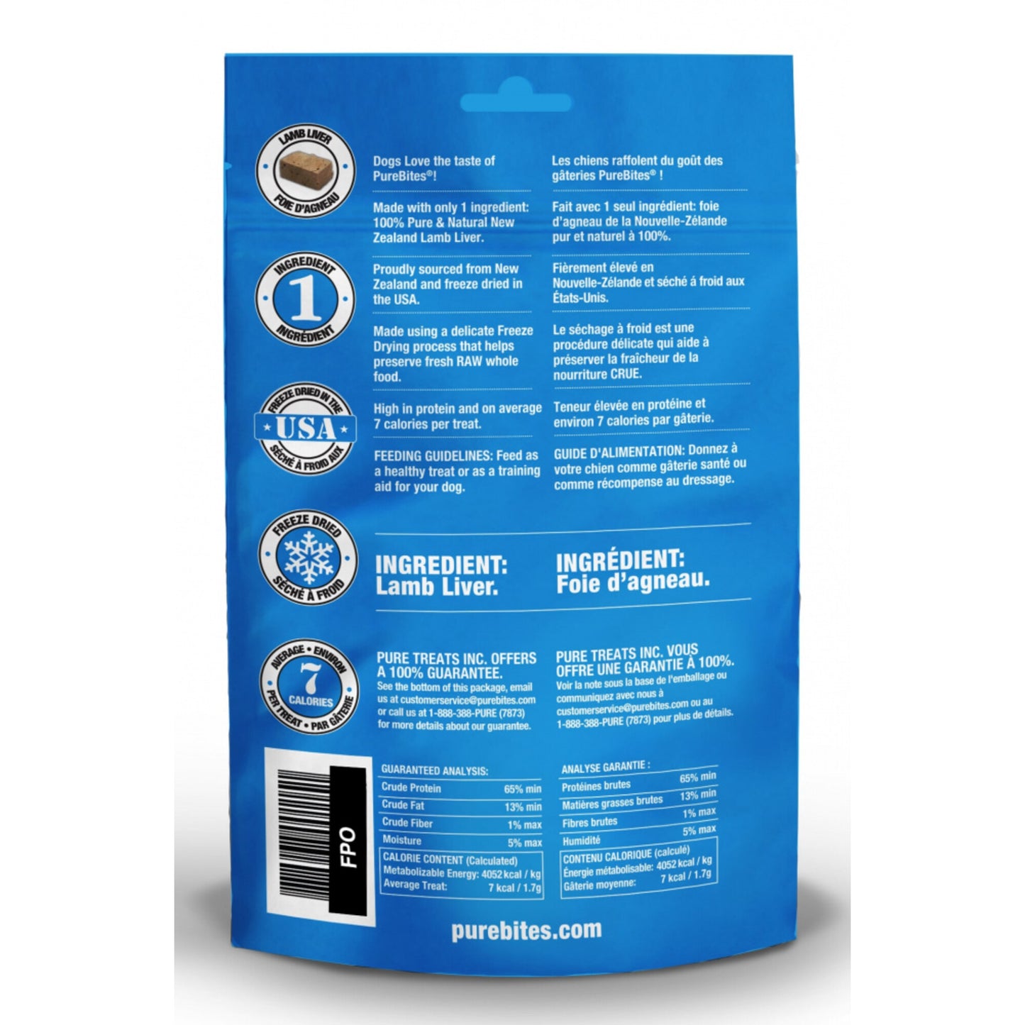 PureBites Lamb Freeze Dried Raw Dog Treats