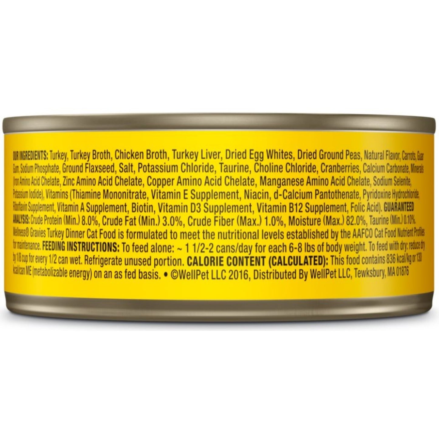 Wellness Natural Grain Free Gravies Turkey Dinner Canned Cat Food