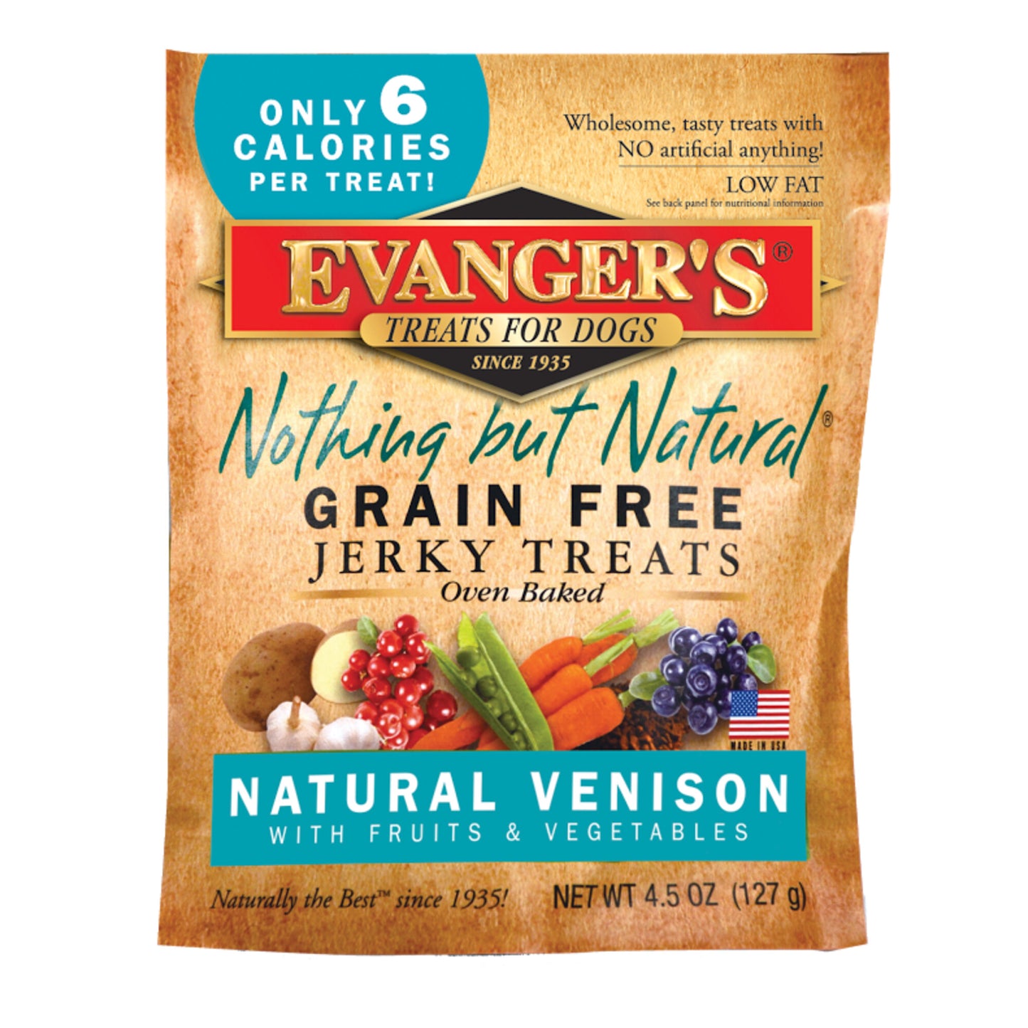Evanger's Grain Free Venison with Fruits and Veggies Dog Treats