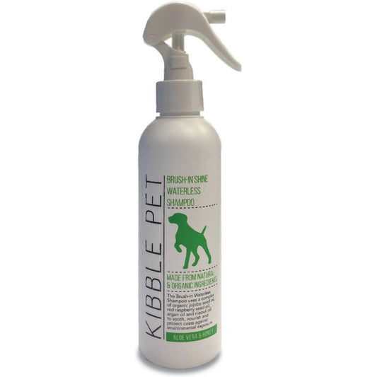 Kibble Pet Brush In Shine Waterless Shampoo  Aloe Vera Honey