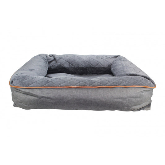 BeOneBreed Snuggle Bed Dark Gray Orthopedic Bed for Dogs & Cats