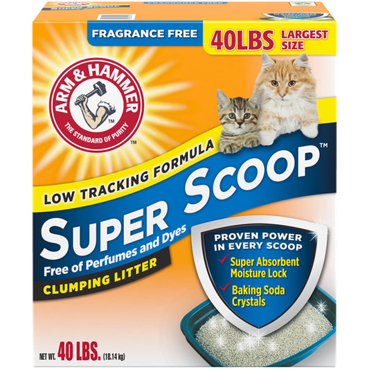 Arm & Hammer Super Scoop Unscented Clumping Litter