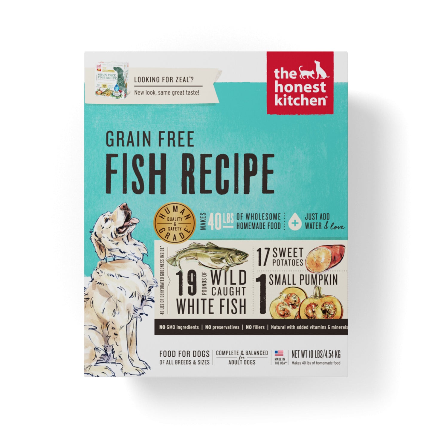 The Honest Kitchen Grain Free Fish Recipe Dehydrated Dog Food