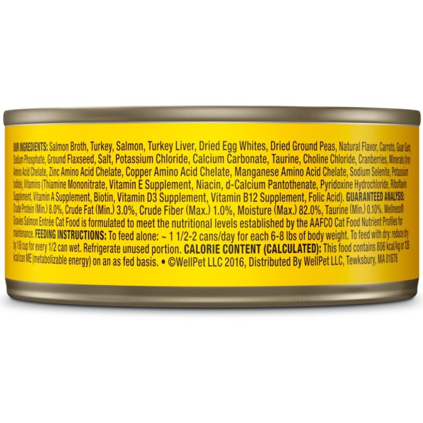 Wellness Natural Grain Free Gravies Salmon Dinner Canned Cat Food