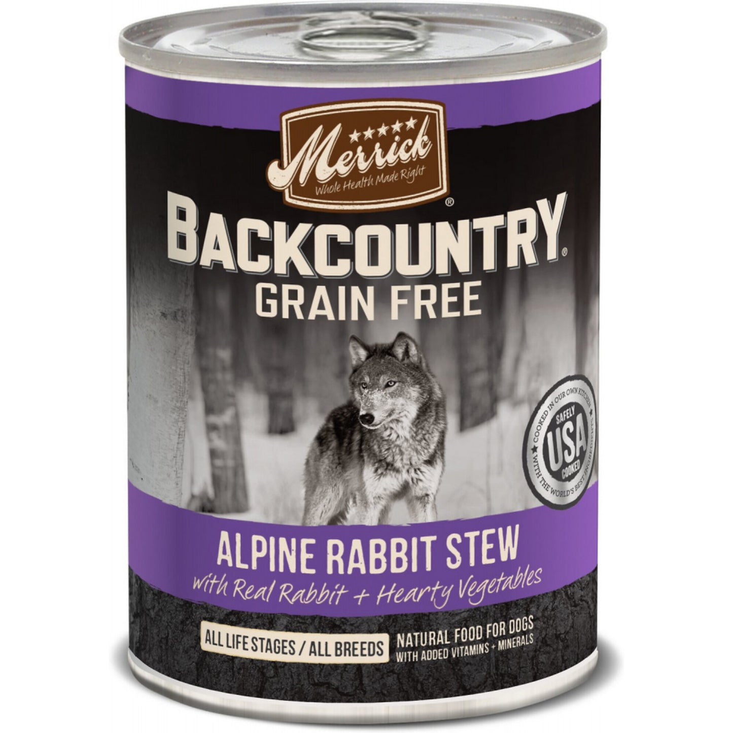 Merrick Backcountry Grain Free Alpine Rabbit Stew Canned Dog Food
