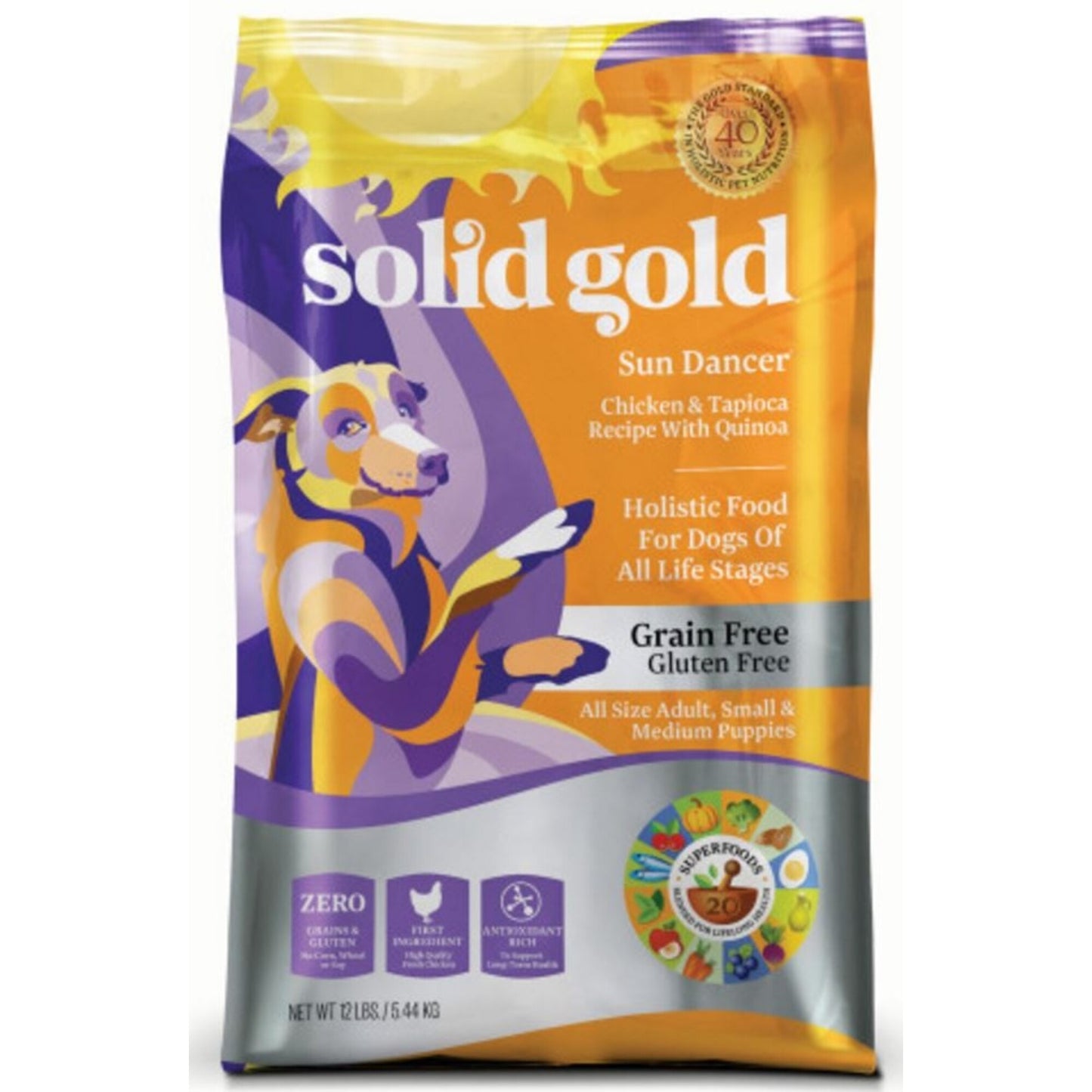 Solid Gold Sun Dancer Gluten Free Dry Dog Food