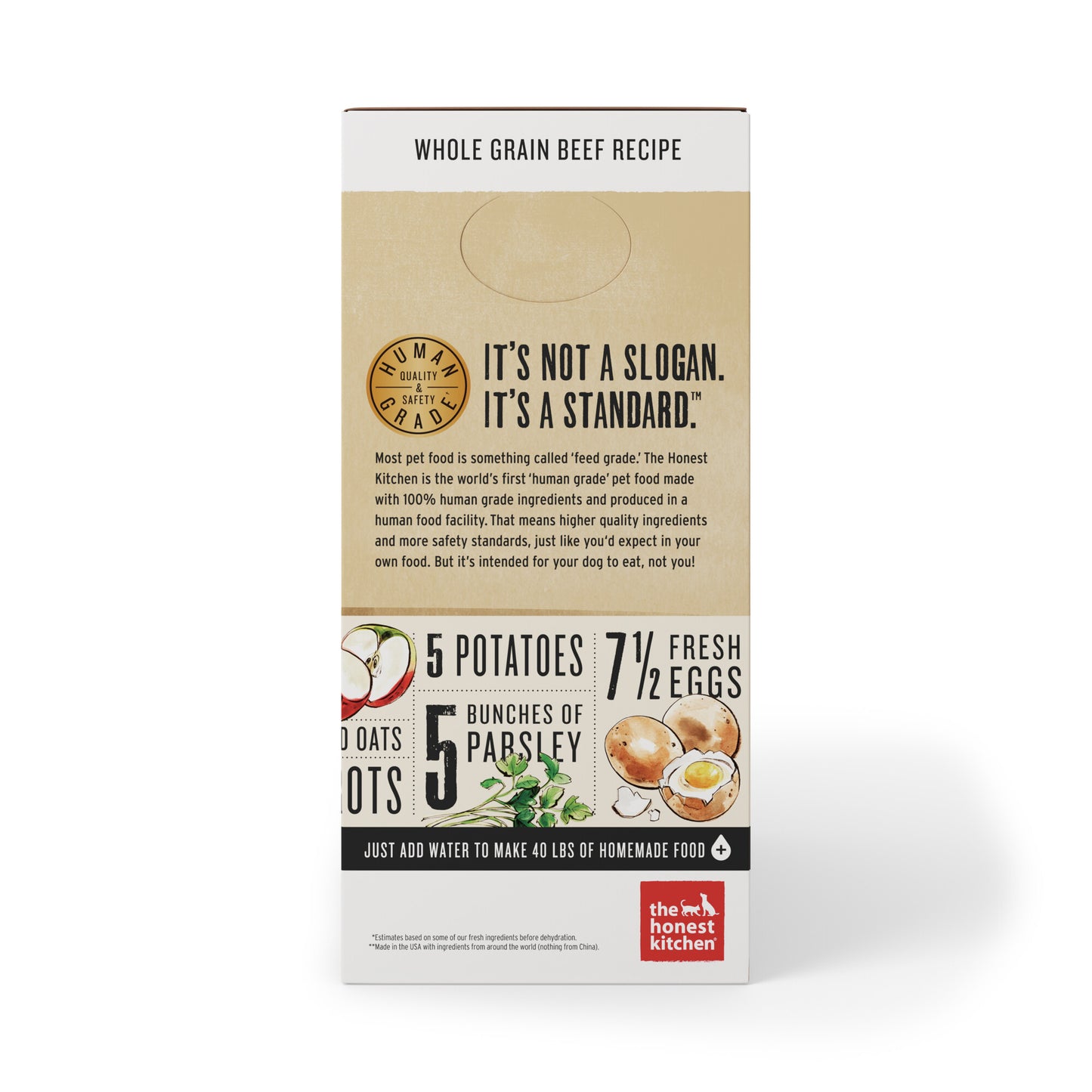 The Honest Kitchen Whole Grain Beef Recipe Dehydrated Dog Food