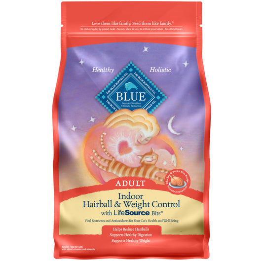 Blue Buffalo Hairball & Weight Control Natural Chicken & Brown Rice Adult Dry Cat Food