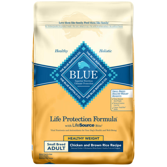 Blue Buffalo Life Protection Healthy Weight Natural Chicken & Brown Rice Recipe Small Breed Adult Dry Dog Food