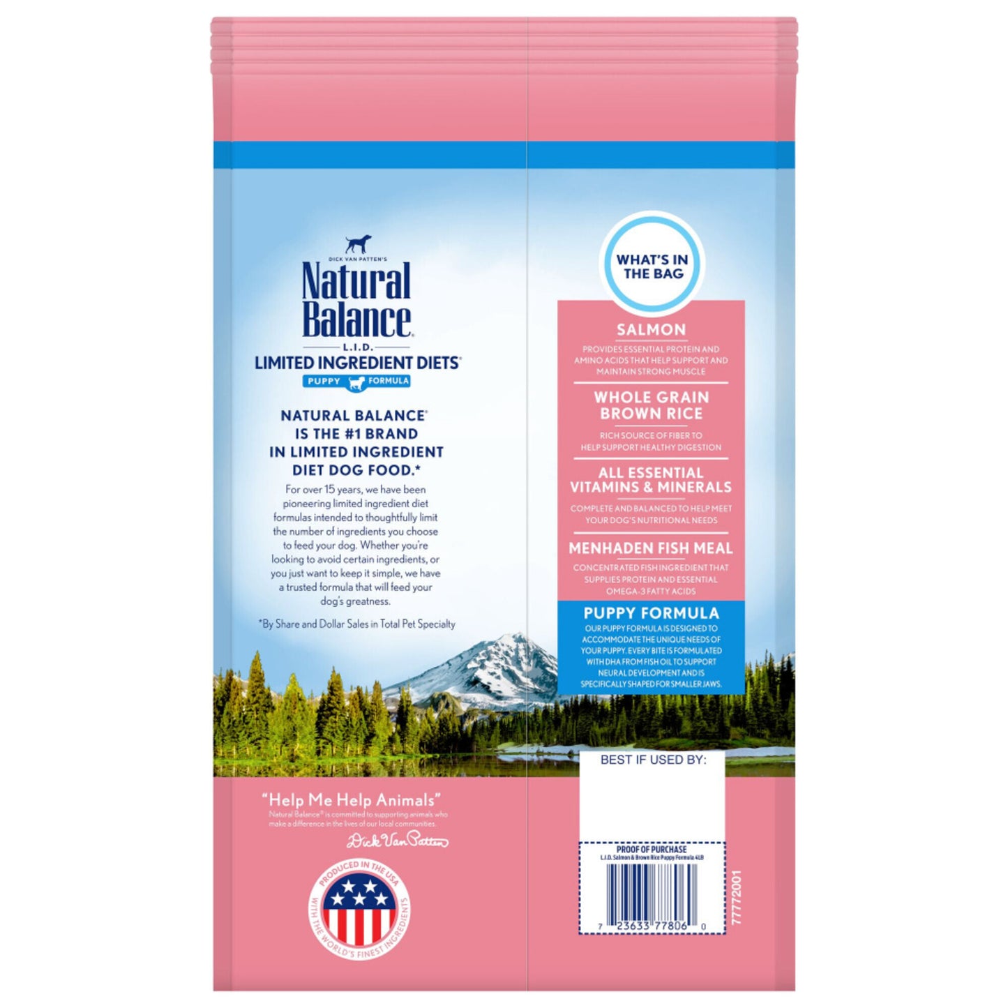 Natural Balance L.I.D. Limited Ingredient Diets Salmon & Brown Rice Puppy Formula Dry Dog Food