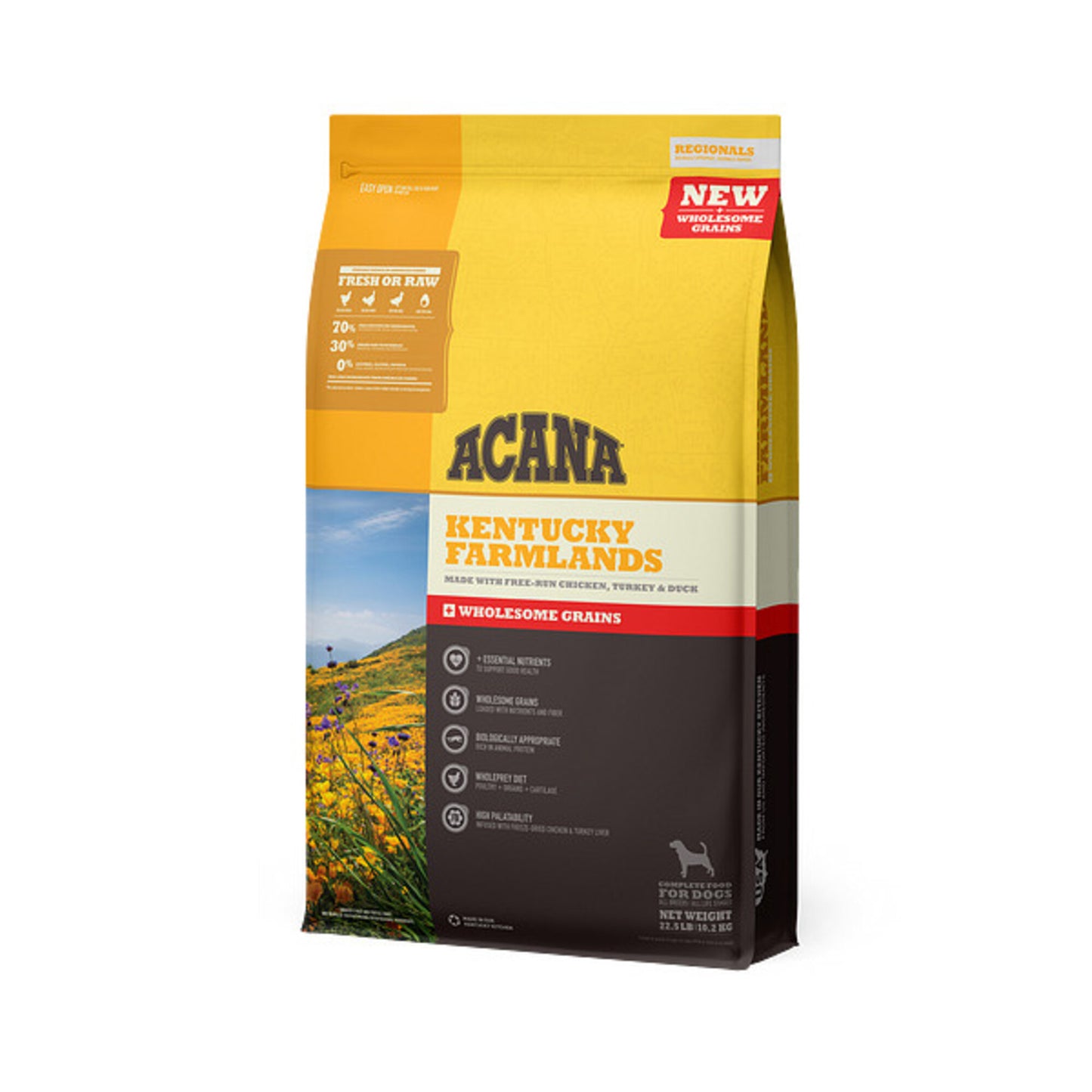 ACANA + Wholesome Grains Kentucky Farmlands Recipe with Chicken, Turkey & Duck Dry Dog Food