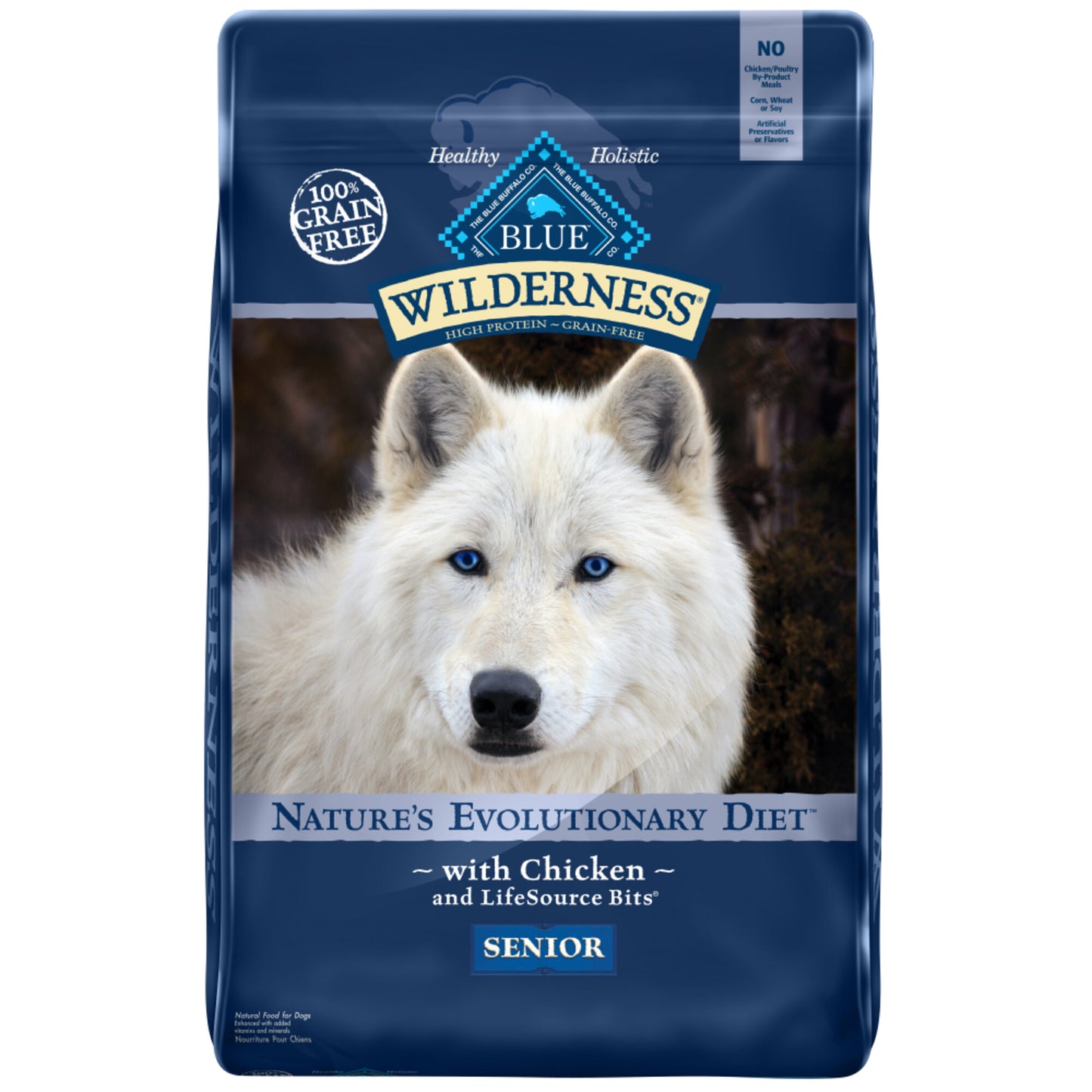 Blue Buffalo Wilderness Grain Free Chicken High Protein Recipe Senior Dry Dog Food