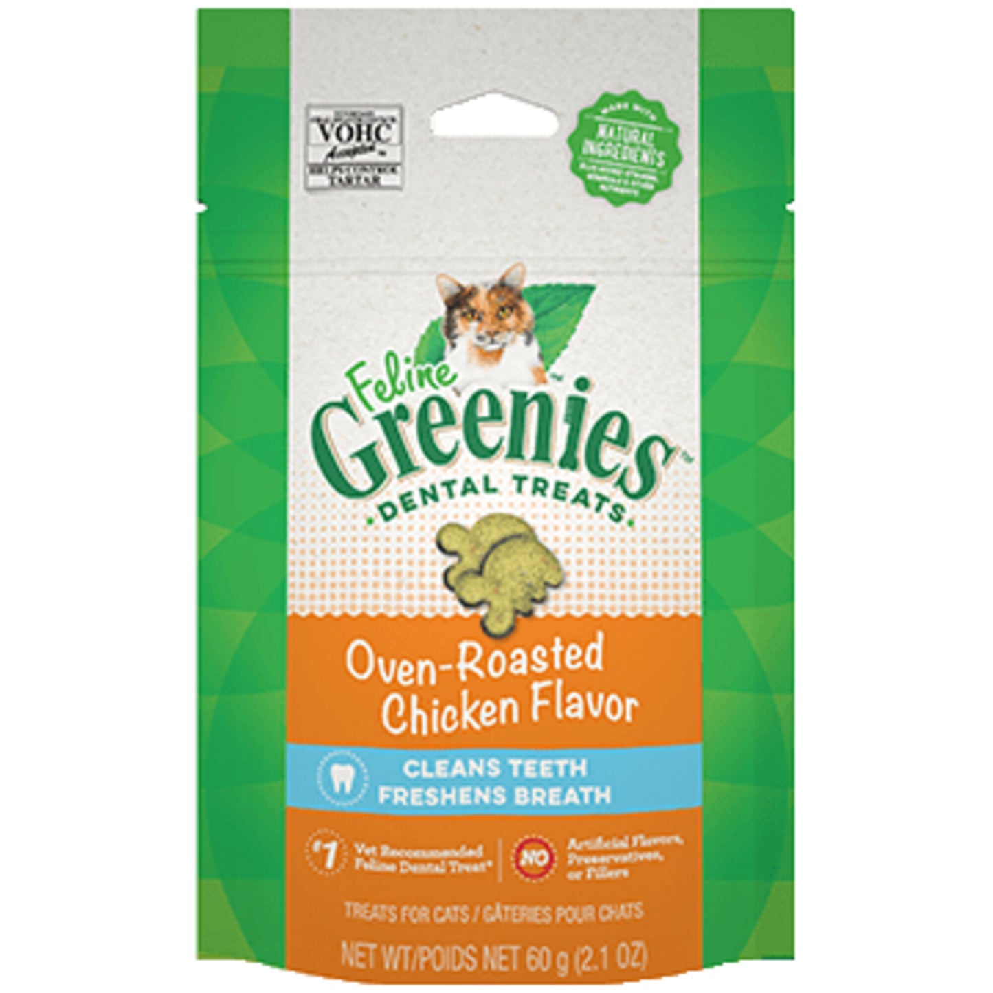 Greenies Feline Dental Oven Roasted Chicken Flavor Cat Treats