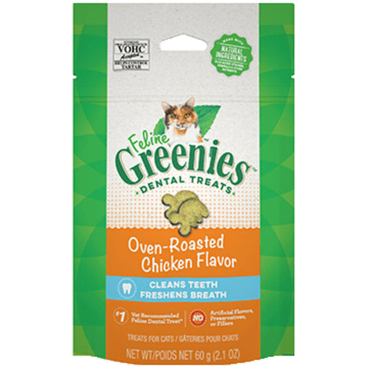 Greenies Feline Dental Oven Roasted Chicken Flavor Cat Treats