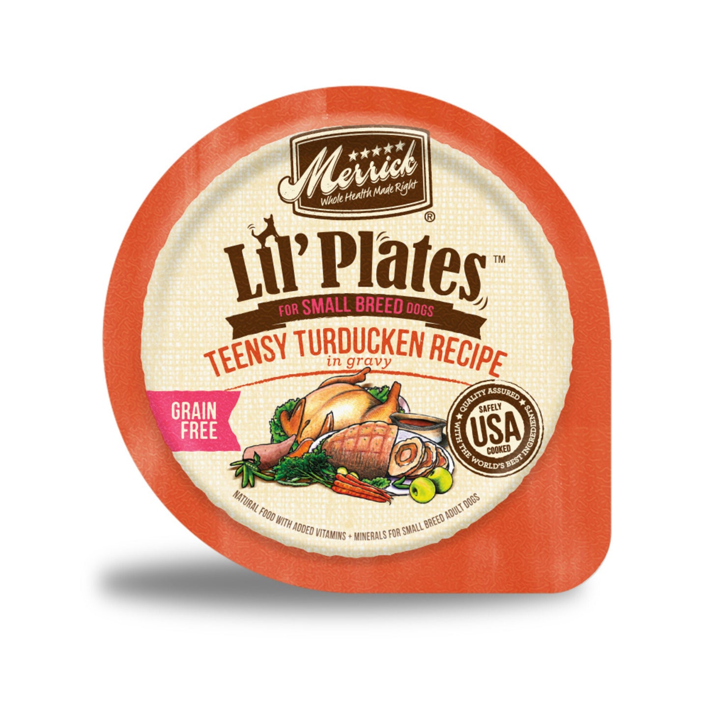 Merrick Lil' Plates Adult Small Breed Grain Free Teensy Turducken Canned Dog Food