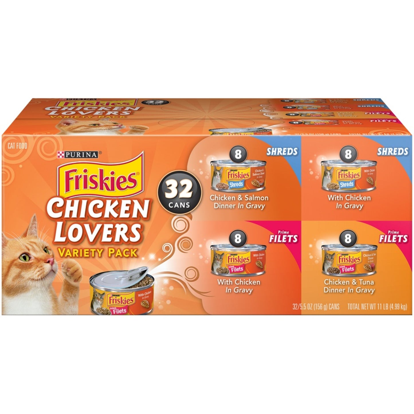 Friskies Chicken Lovers Variety Pack Canned Cat Food