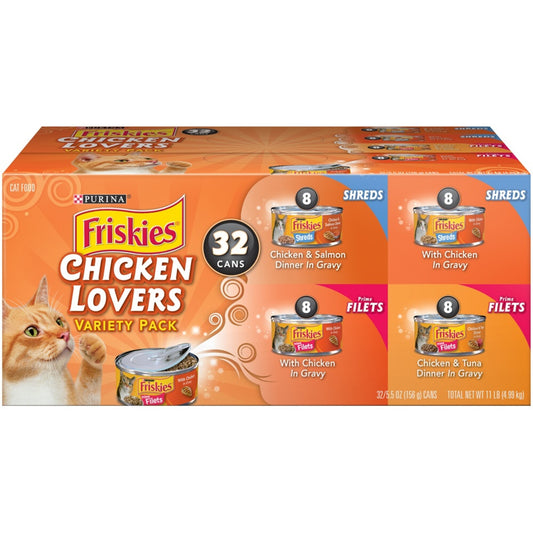 Friskies Chicken Lovers Variety Pack Canned Cat Food