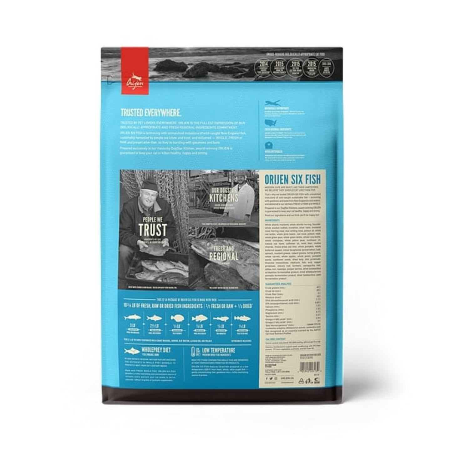 ORIJEN Grain Free Six Fish Dry Cat Food