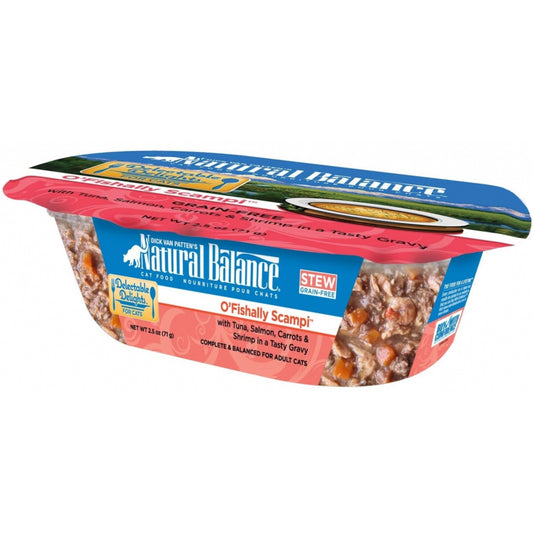 Natural Balance Delectable Delights Grain Free O Fishally Scampi Flavor Wet Cat Food