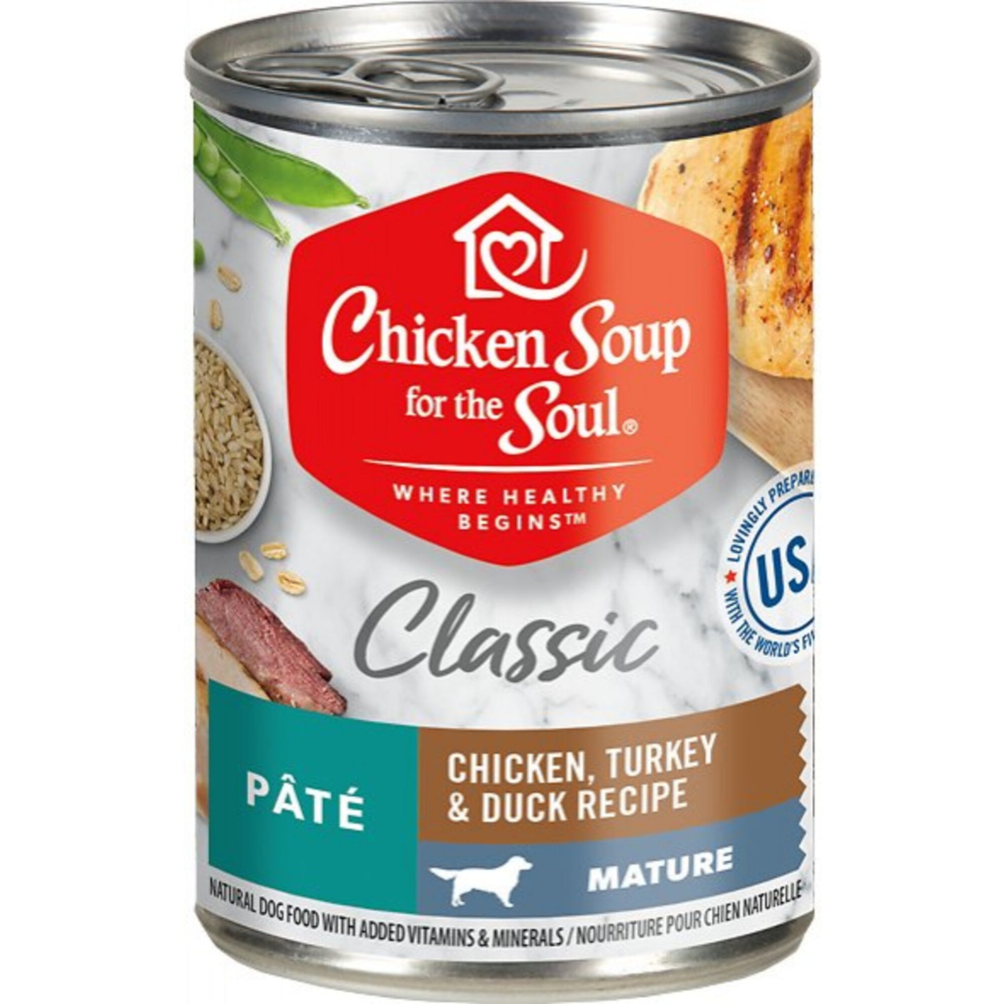 Chicken Soup For The Soul Mature Chicken, Turkey & Duck Recipe Canned Dog Food