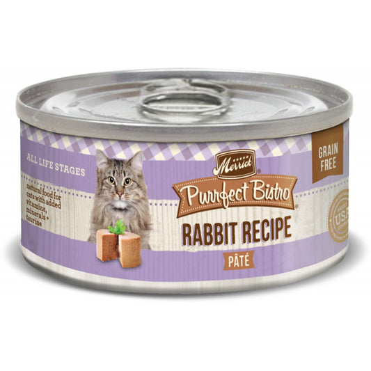 Merrick Purrfect Bistro Grain Free Rabbit Pate Canned Cat Food