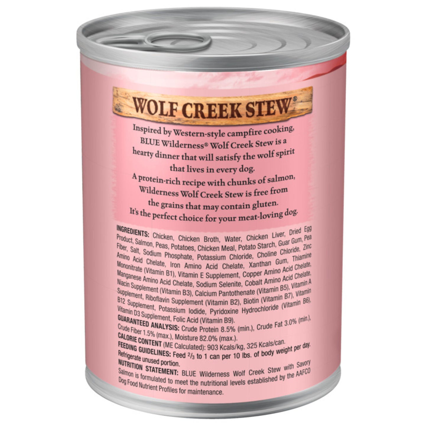 Blue Buffalo Wilderness Wolf Creek Stew Savory Salmon Stew Canned Dog Food