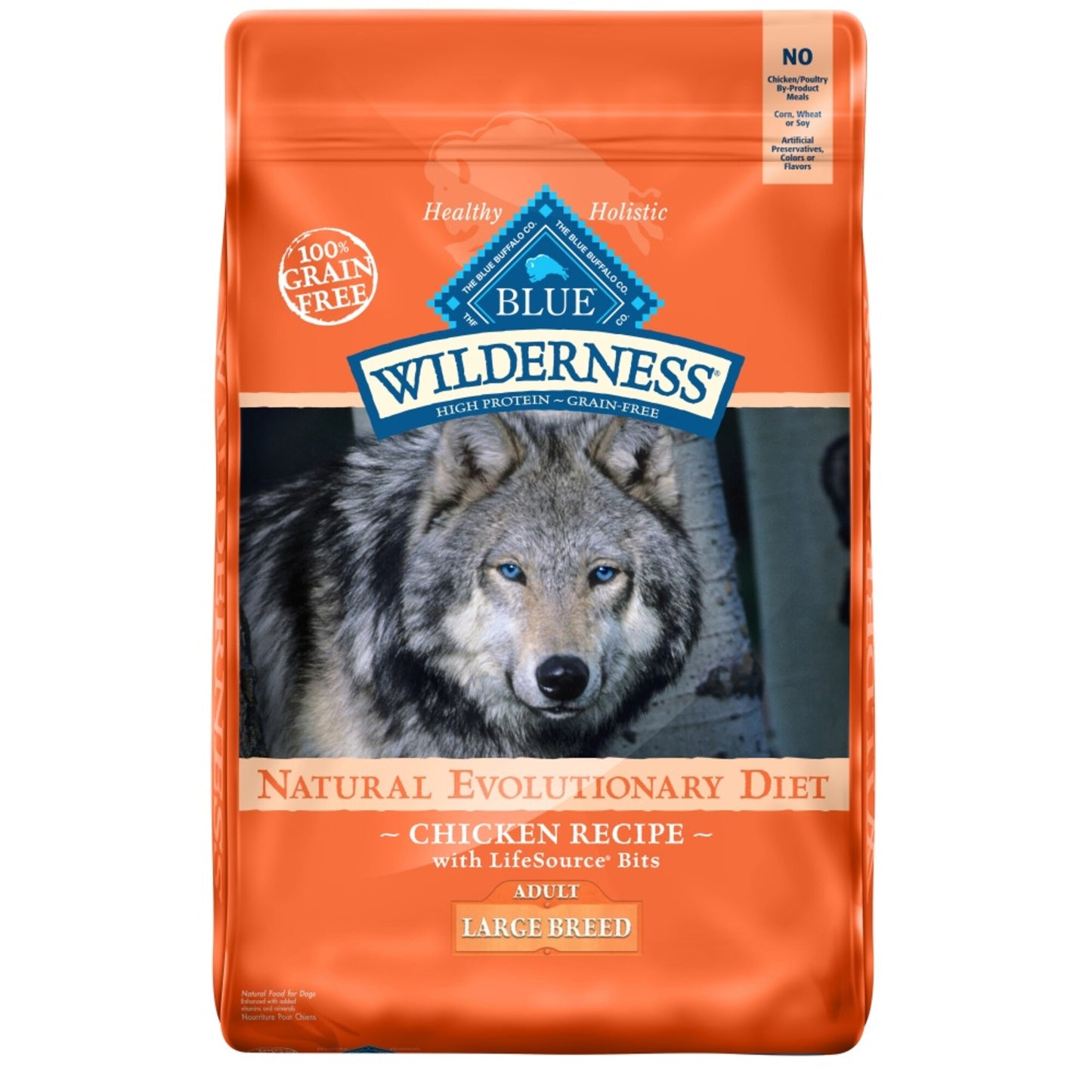 Blue Buffalo Wilderness Grain Free High Protein Chicken Recipe Adult Large Breed Dry Dog Food