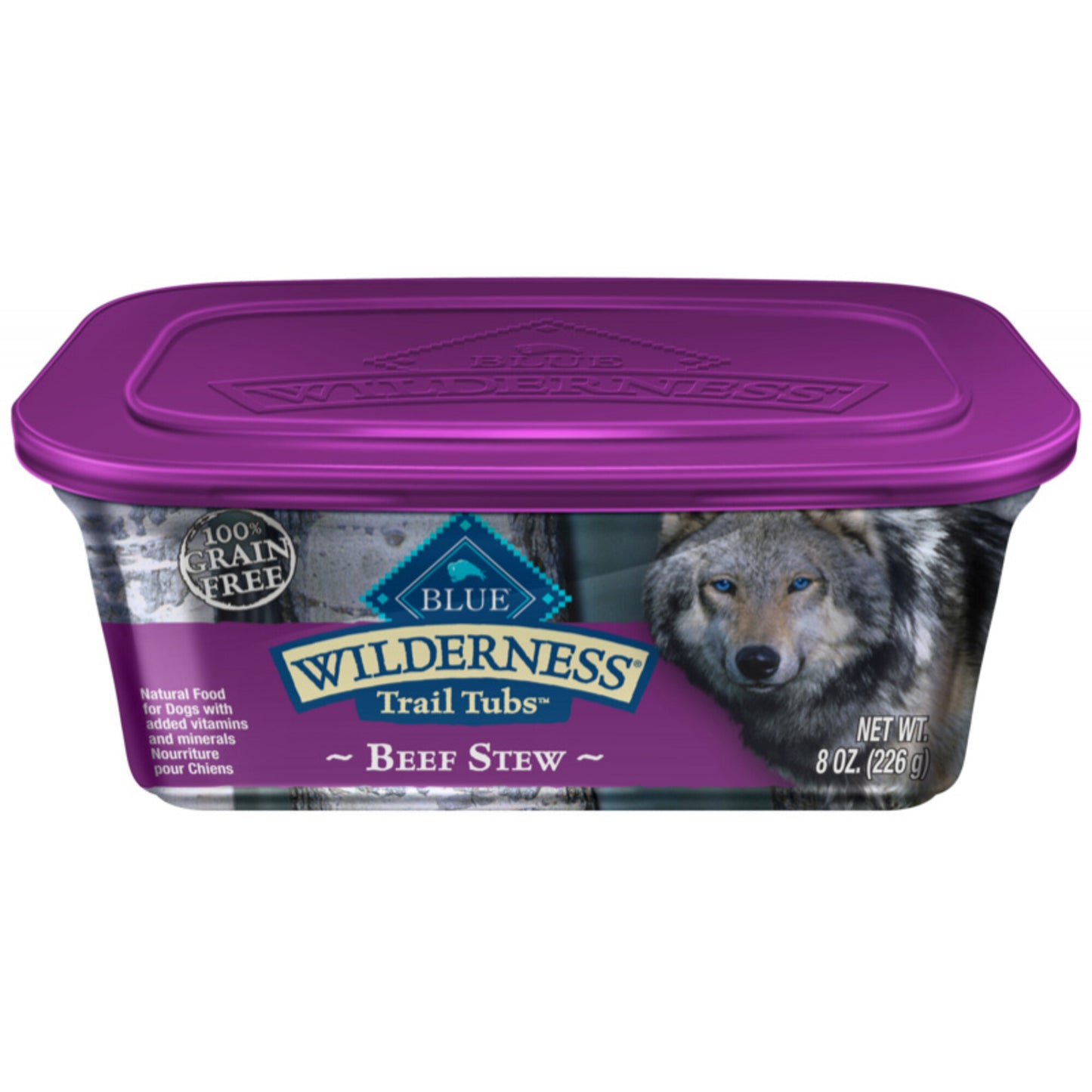 Blue Buffalo Wilderness Trail Tubs Grain Free Beef Stew Dog Food Tray