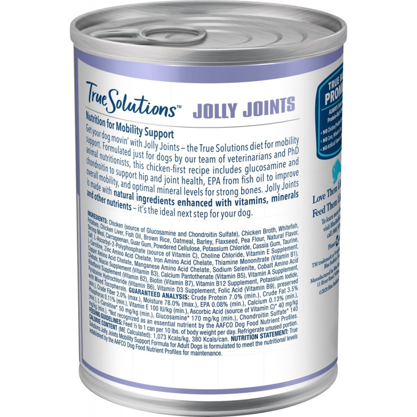 Blue Buffalo True Solutions Jolly Joints Natural Mobility Support Chicken Recipe Adult Wet Dog Food