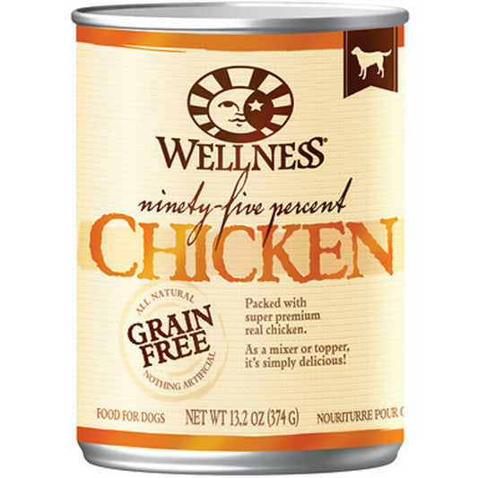 Wellness Natural Grain Free 95% Chicken Recipe Adult Wet Canned Dog Food
