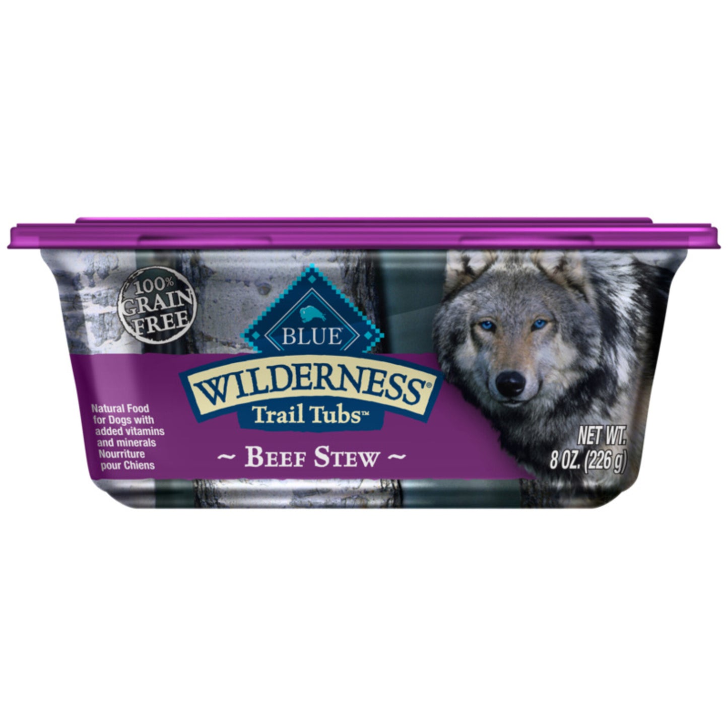 Blue Buffalo Wilderness Trail Tubs Grain Free Beef Stew Dog Food Tray