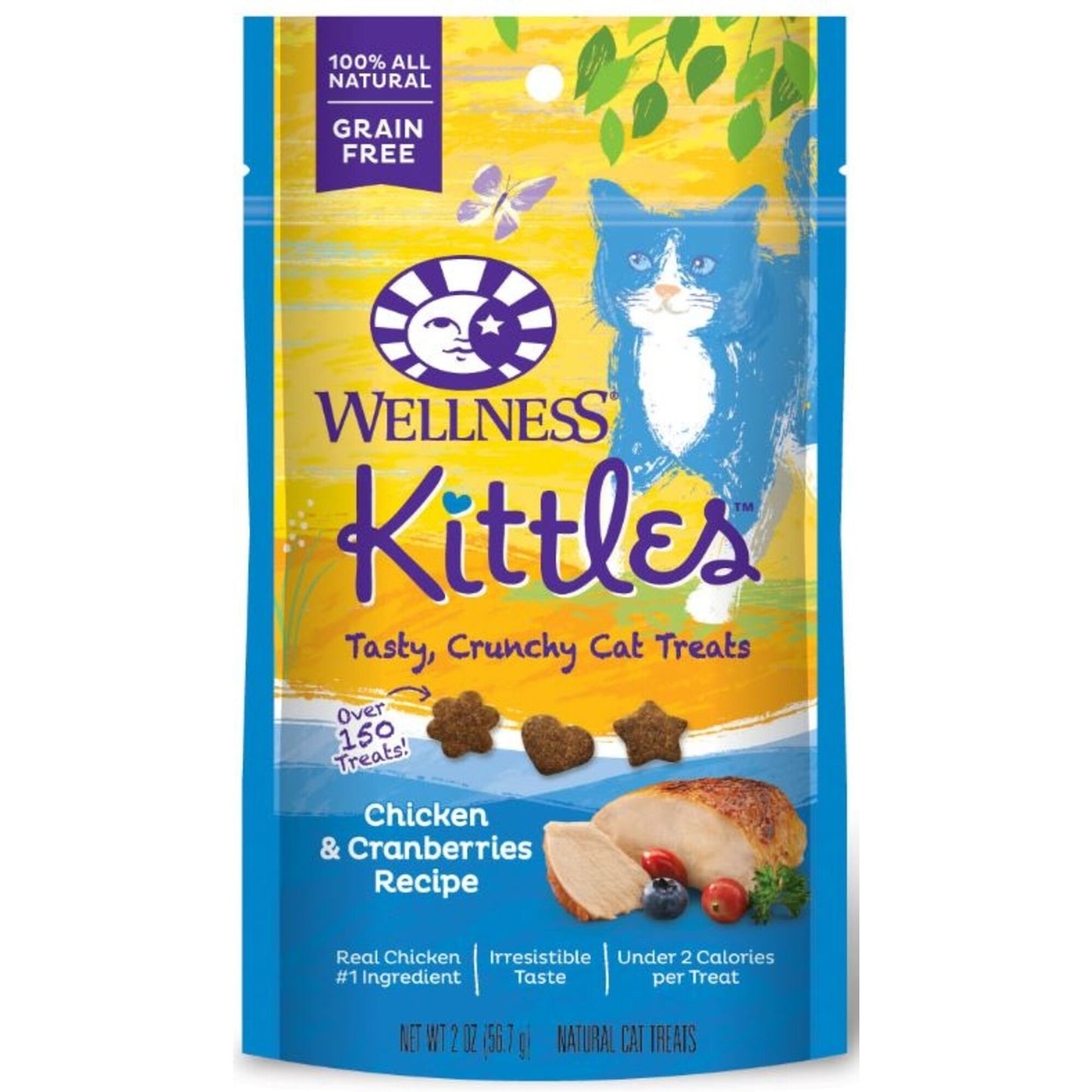 Wellness Kittles Crunchy Chicken & Cranberry Cat Treats
