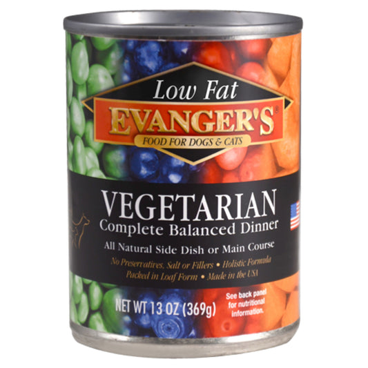 Evangers Low Fat Super Premium All Fresh Vegetarian Dinner Canine and Feline Canned Food