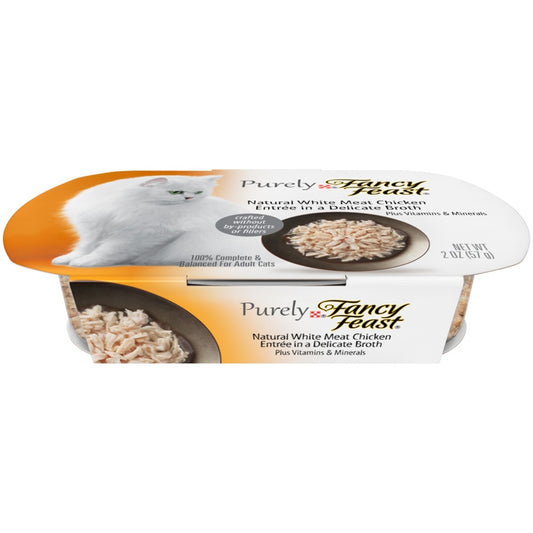 Fancy Feast Purely Natural  White Meat Chicken Entree Cat Food Tray