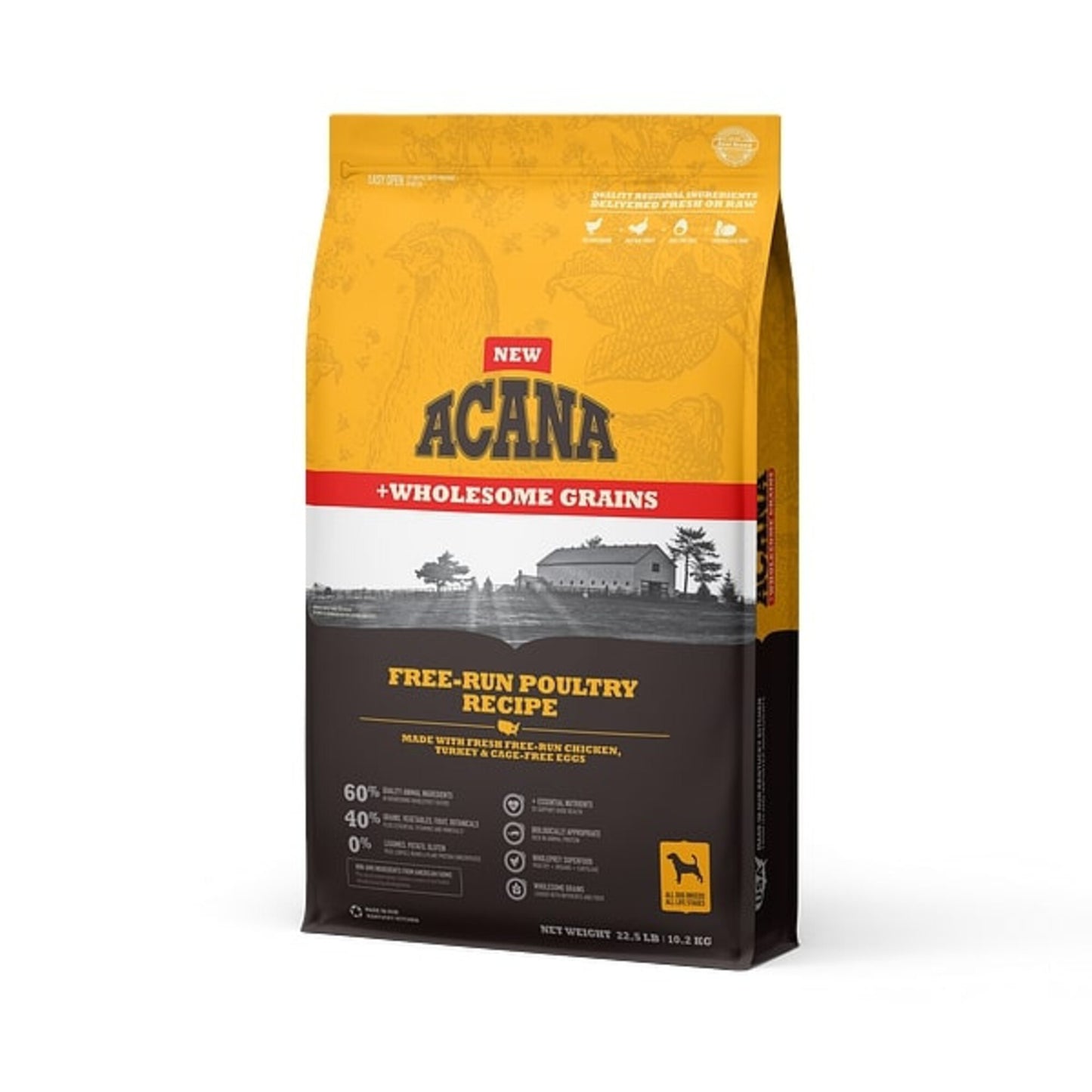ACANA + Wholesome Grains Free-Run Poultry Recipe Dry Dog Food