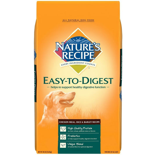 Nature's Recipe Easy To Digest Chicken Meal, Rice and Barley Dry Dog Food