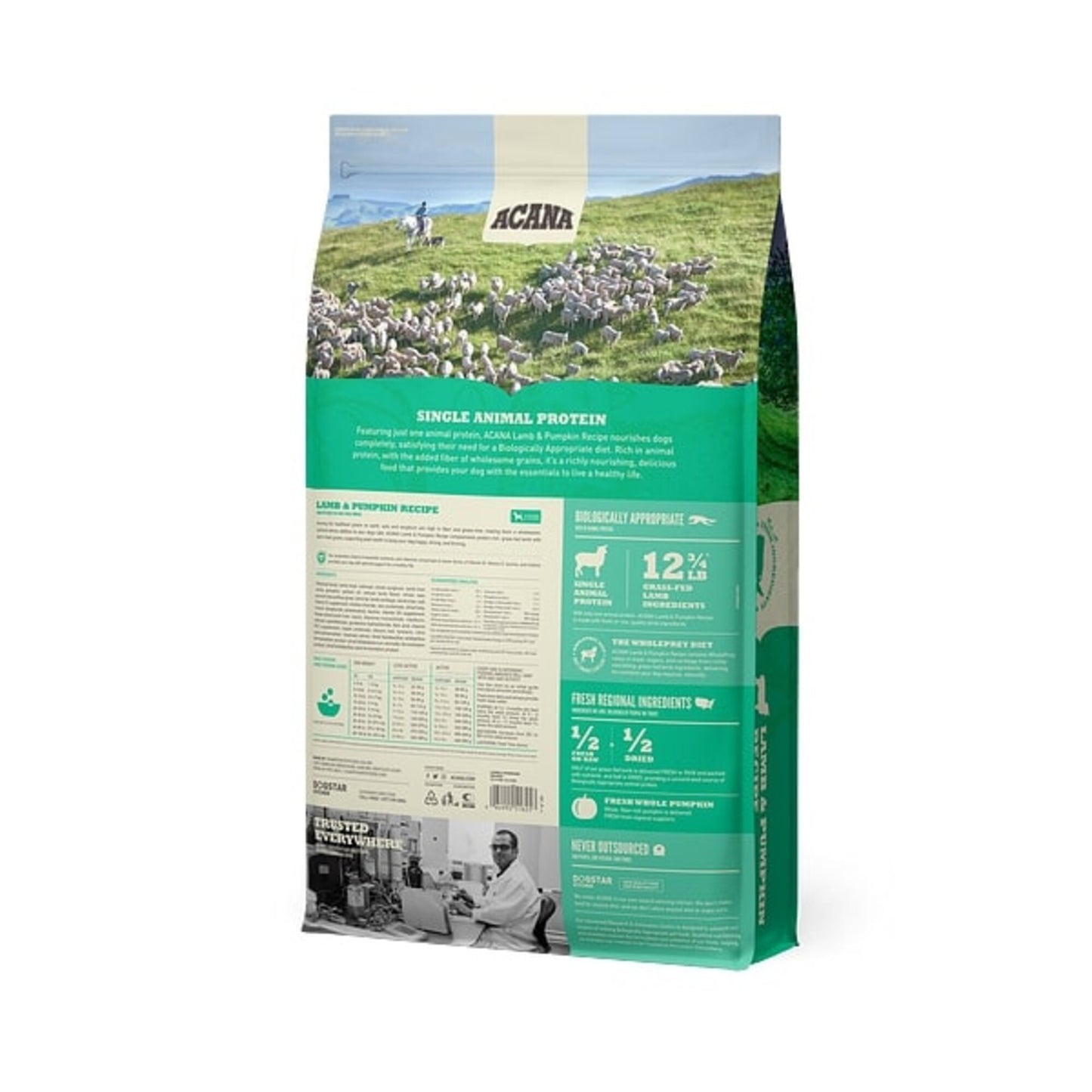 ACANA Singles + Wholesome Grains Limited Ingredient Diet Lamb & Pumpkin Recipe Dry Dog Food