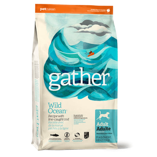 Petcurean Gather Grain Free Wild Ocean Line-Caught Cod Recipe Adult Dry Dog Food