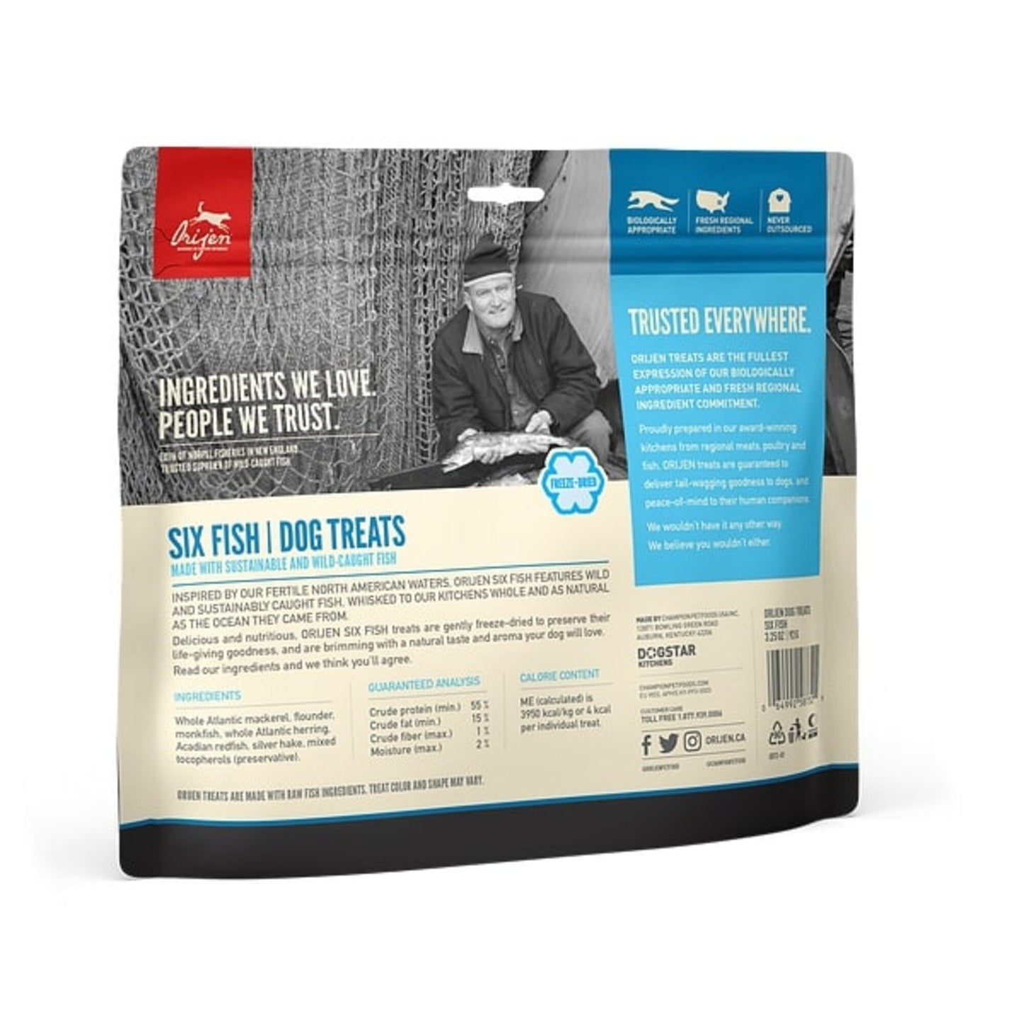 ORIJEN Grain Free Six Fish Freeze Dried Dog Treats