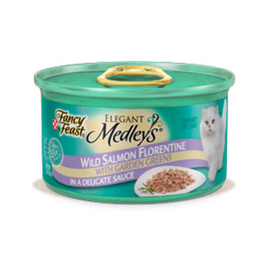 Fancy Feast Elegant Medleys Salmon Florentine Canned Cat Food