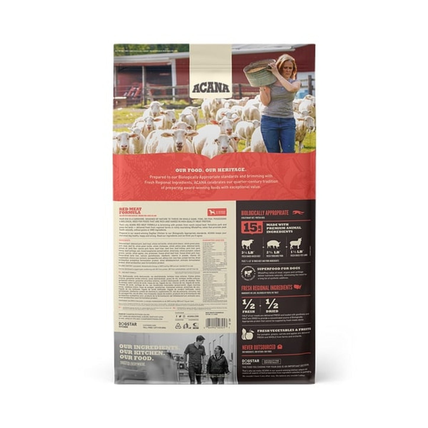 ACANA Red Meat Formula Grain Free Dry Dog Food