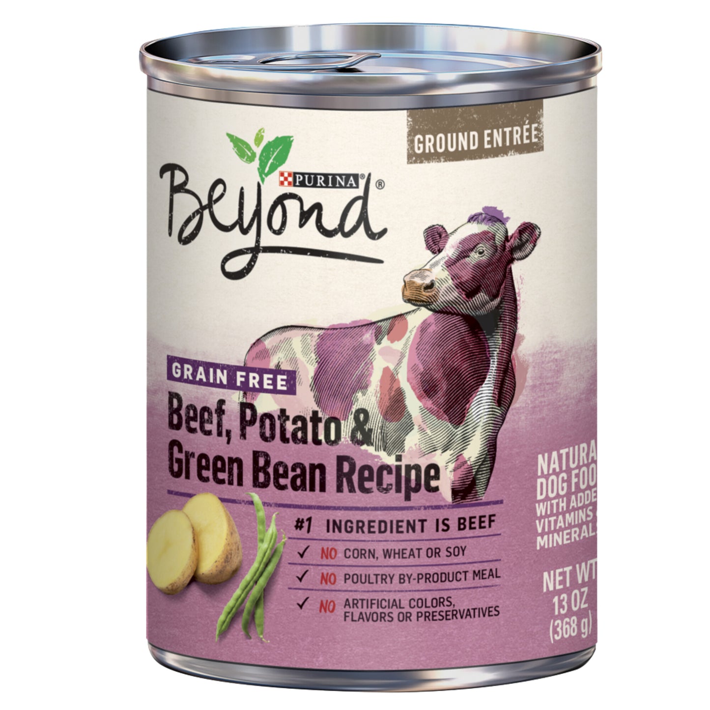 Purina Beyond Ground Entree Grain Free Beef, Potato and Green Bean Canned Dog Food
