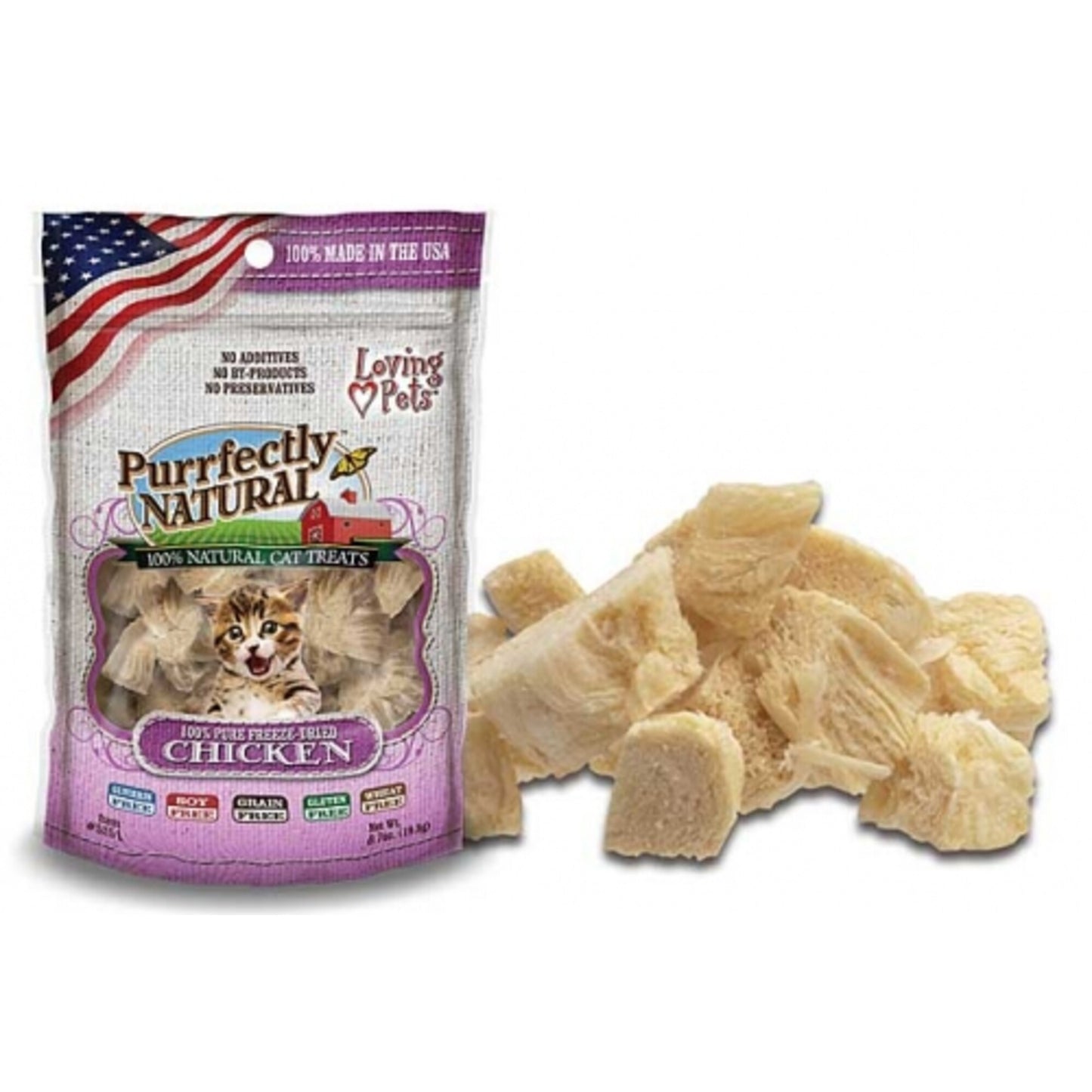 Loving Pets Purrfectly Natural Freeze Dried Chicken Cat Treats