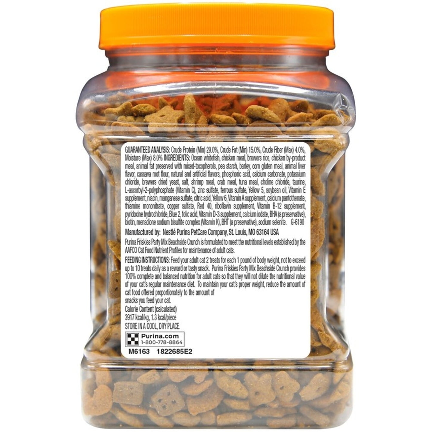 Friskies Party Mix Crunch Beachside Shrimp, Crab and Tuna Cat Treats