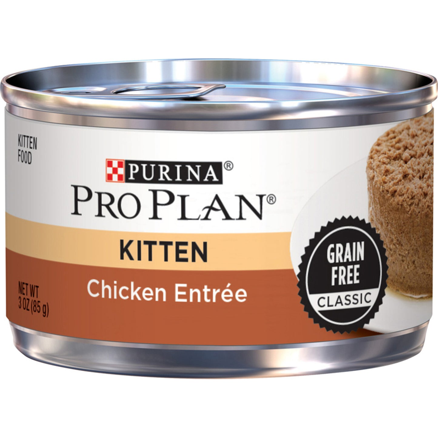 Purina Pro Plan Grain-Free Pate Salmon & Tuna Entree Pull-Top Can Wet Kitten Food