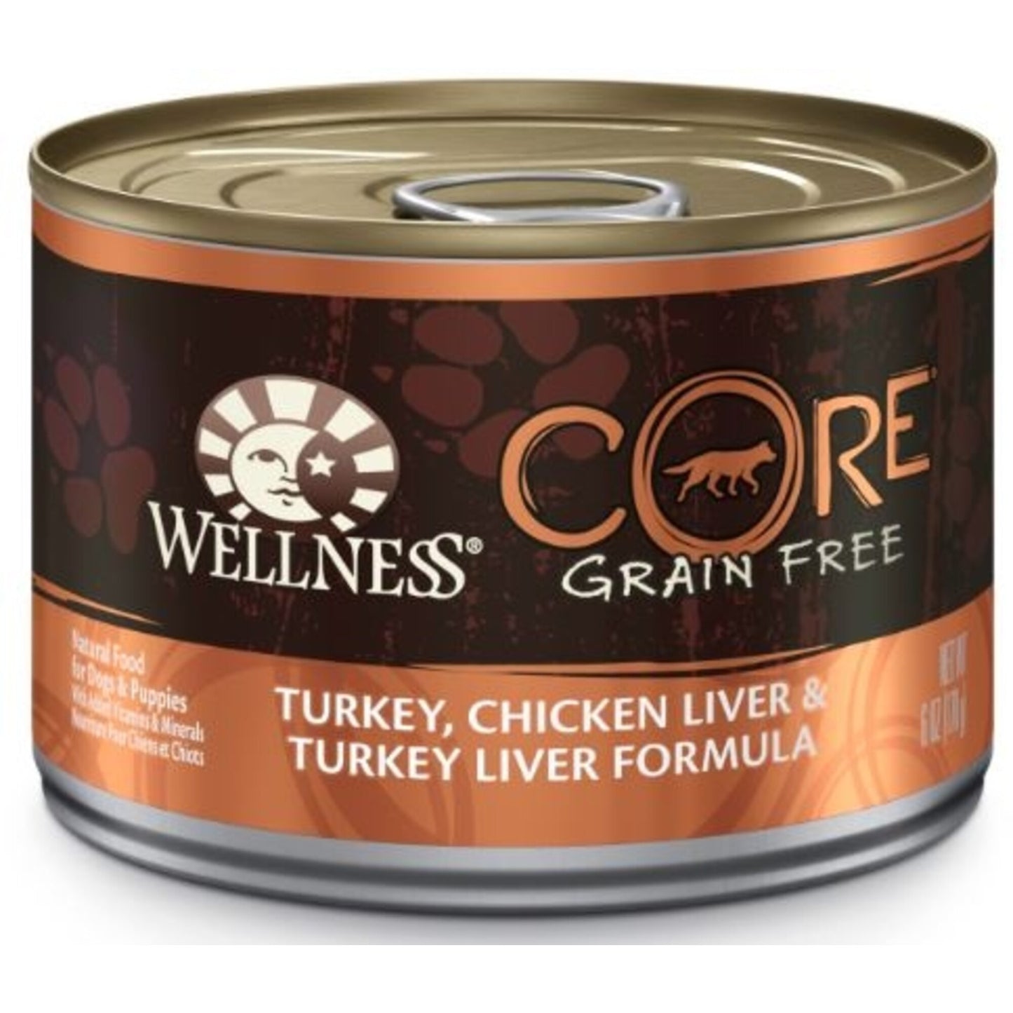 Wellness CORE Grain Free Natural Turkey, Chicken and Turkey Liver Recipe Wet Canned Dog Food